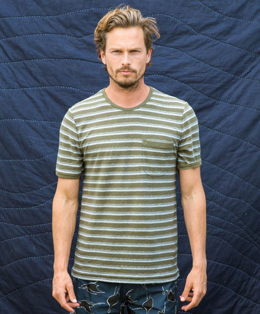 Shonan Stripe Pocket Tee - Outerworn