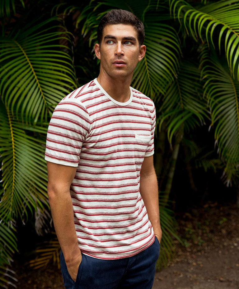 Shonan Stripe Pocket Tee - Outerworn